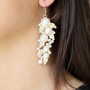 The Party Has Arrived - Gold earrings